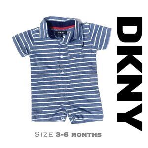 DKNY Button-Down Romper (3-6 months)